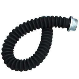 Accessoires de masque voies respiratoires 0.5M Tube noir blanc pour connecter la boîte et le
