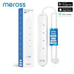 Meross HomeKit Smart Fast Charging Power Strip avec 4 prises et port USB-A/C 65W version