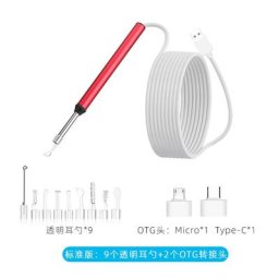Cure-oreille Endoscope USB 3.9mm 3 en 1 nettoyeur d'écouteurs HD élimination de la cire d'oreille