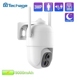 Techage-Caméra de surveillance extérieure PTZ IP WiFi HD 3MP (Smart Ai Heroes) dispositif de