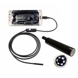 Caméra endoscopique étanche AN97 objectif 7mm/5.5mm micro USB 6 LED IP67 câble souple/rigide