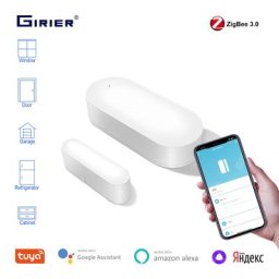 GIRIER-Tuya Zigequation Door Window Sensor Smart Detector for Garage Door MELnous-mêmes Smart
