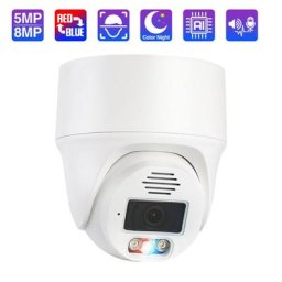 Techage-Caméra de sécurité IP POE HD 4K 8MP 5MP détection de visage audio bidirectionnel