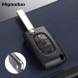 Mgoodoo – étui pour clé télécommande à 3 boutons pliable couvercle de remplacement pour clé de