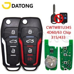 Datong – clé télécommande universelle pour voiture 315/433MHz à rabat pour Ford Focus Edge