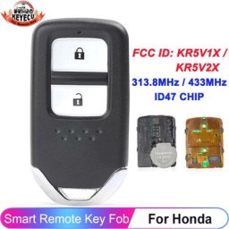 KEYECU – télécommande pour clé de voiture pour Honda CR-V City Crider Jazz navette Vezel KR5V1X