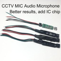 Mini micro système audio moniteur sonore audio 514 up pour caméra CCTV microphone de