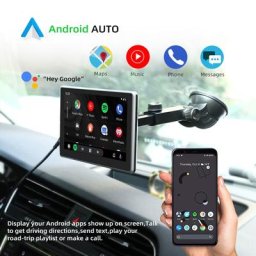 Écran tactile de voiture portable sans fil pour Apple CarPlay tablette Android limitation radio