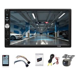 Autoradio Stéréo Bluetooth 5 Lecteurs Écran 7 Pouces Limitation Centrale USB TF FM Prise en