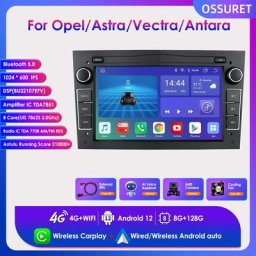 Autoradio Stéréo pour Opel Astra H G J Antara Vectra C Zafira B Vivaro Meriva Vectra B BT RDS