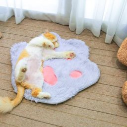 Coussin en peluche doux et épais pour animaux de compagnie couverture de lit pour chiot chien
