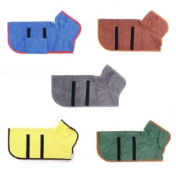 Serviette de bain K5DC pour chien peignoir de bain à séchage rapide pour animaux de compagnie