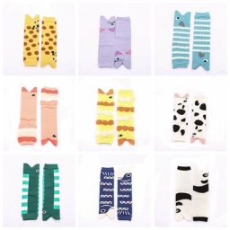 Jambières en coton pour bébés genouillères pour nouveau-nés chaussettes de sécurité pour enfants