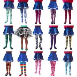 Collants à rayures pour enfants Cosplay d'halloween bas de noël pour bébés garçons et filles