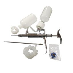 Seringue automatique en métal pour bétail équipement vétérinaire double bouteille de vaccin 5ml