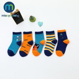 MIAOYOUTONG – Chaussettes de haute qualité pour enfants en coton doux style tricot avec motifs de