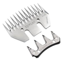 BEIYUAN – lame de cisaille pour mouton 9/13 dents peigne convexe ciseaux