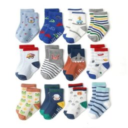 Chaussettes coordonnantes Cartoonbaby pour enfants bébés garçons 1 à 3 ans lot de 5 paires