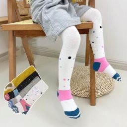 Collants géométriques pour bébé fille bas en coton à pois vêtements pour enfants