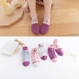Chaussettes en maille pour enfants 5 paires/lot chaussettes pour bébé en coton Animal