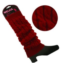 Jambières chaudes en tricot Crochet pour femme jambières chaussettes bottes Leggings hiver