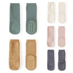 Chaussettes antidérapantes pour bébés chaussettes épaisses en coton doux pour la marche en
