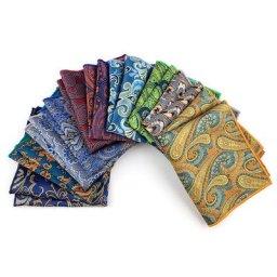 Mouchoir Jacquard Paisley classique pour homme poche mouchoir multicolore affaires mariage