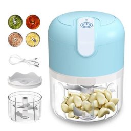 Mini hachoir à viande électrique 300/250ml rechargeable par USB multifonction pour ingrédients