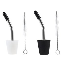 Bouilloire de Camping en acier inoxydable A5KC bouche avec brosse théière à café Portable Tube