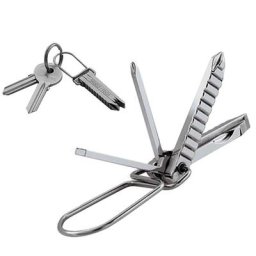 Module suisse EDC 4 en 1 kit porte-clés mini tournevis Phillips pliable outils multi-outils