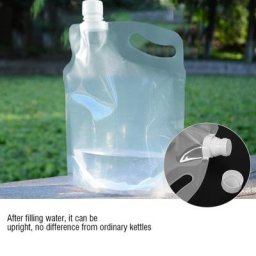 Sac d'eau pliant 2L sac de levage Portable de stockage d'eau pliant bouteille d'eau pliante