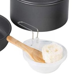 Cuillère pliante en plastique Portable ustensile de cuisine en plein air louche de cuisine soupe