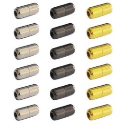 Fermoirs à Lacets artificiel astiques Boucles de Verrouillage de Capsule en Métal Extrémités de