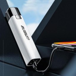 Lampe de poche Portable USB Rechargeable étanche Power torche utilisée comme poche canette