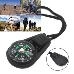 Mini boussole de poche portable pour enfants camping randonnée navigation pendentif équipement