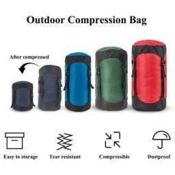 Sac de couchage extérieur étanche sac de rangement de camping sac de compression sac à dos