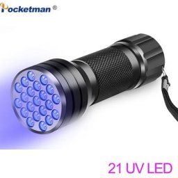 Lampe de poche à lumière ultraviolette noire 9LED 21LED 12LED 395-400nm