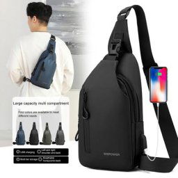 Sac à Dos à Bandoulière de dehors pour Homme Imperméable Poudres Initiées Petit Voyage