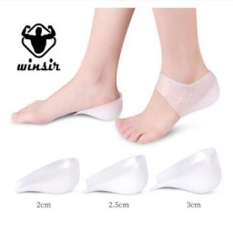 Semelles unisexes en Silicone rehausseur de hauteur Invisible de 1 à 7CM chaussures élastiques