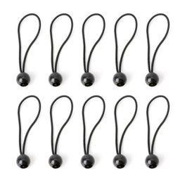 B36F – lot de 10 élastiques de fixation pour sac à dos boules noires accessoires d'extérieur
