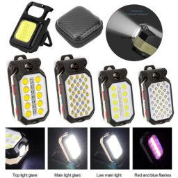 Lampe de travail magnétique à LED COB Rechargeable par USB lanterne Portable lampe de Camping