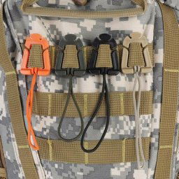 1/2/5Pcs Molle En Nylon Camping Sac Crochet Sac À Dos Boucle Corde Élastique Crochet Clip Extérieur