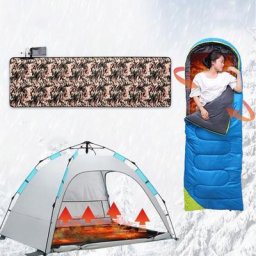 Couverture chauffante à port Usb pour Camping en plein air 5Zones 198x61 Thermostat tente sac