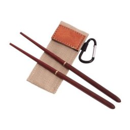 Baguettes de voyage en bois détachables de 20.5cm avec sac de rangement