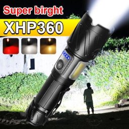 8000000LM XHP360 lampe de poche puissante lampe de poche tactique haute puissance lampe torche