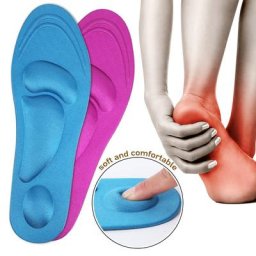 Semelles intérieures en mousse à mémoire de forme 4D pour hommes et femmes éponge douce instituts