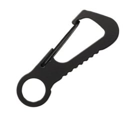 Mousqueton polyvalent en forme de D avec porte-clés clip porte-clés structure de clé en acier
