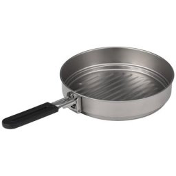 VEXADA-Poêle à frire en titane ultralégère avec poignée pliante poêle à frire cuisine en plein