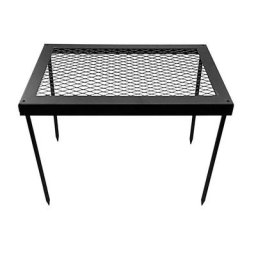 Table de pique-nique pliante portable filet en fer grille de feu de camp vidange T1 étagère de