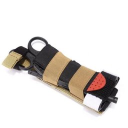 DulMolle-Sac EDC de premiers soins trousse de premiers soins poudres garrot porte-ciseaux